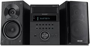 Sharp XL-BH250 Sharp 5-Disc Micro Shelf Executive Speaker System with Bluetooth, USB Port for MP3 Playback, AM/FM, Audio in for Digital Players