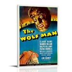 1941 The Wolf Man Movie Poster for Bedroom Aesthetic Wall Decor Canvas Wall Art Gift 24x36inch(60x90cm)