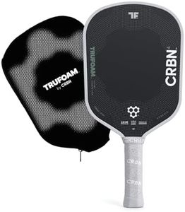 CRBN Pickleball - TruFoam Genesis Paddle - Carbon Fiber Pickleball Paddle - First-Ever 100% Foam Core Performance Paddle (Hybrid, Aerocurve).