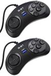 Twin Pack: 16-Bit Sega Mega Drive/Genesis Replacement Controller (Electronic Games)