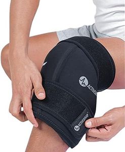 Ice / Heat Therapy Wrap For Left / Right Knees - Great For Knee Sprains Strains Tendonitis Arthritis And Swelling - Hot / Cold Gel Packs Included (Large / Extra Large)