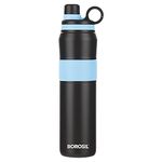 Borosil Hydra Thirst Burst Arctic 800 ml Stainless Steel Water Bottle | Double Wall Vacuum Insulated Flask | 12 Hours Hot & Cold | Ideal for Personal & Corporate Gifting | 1 Year Warranty