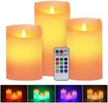 Multicolor Flameless Candles Light,
