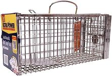 The Big Cheese Rat Cage Trap - Humane Rat Trap, Indoors and Outdoors, Catch Alive, Long Lasting Rust Resistent, Silver