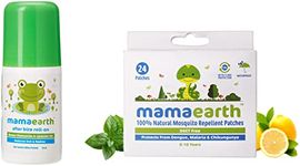 Mamaearth After Bite Roll On for Rashes & Mosquito Bites with Lavander & Witchhazel, 40mland Natural Repellent Mosquito Patches for Babies, White, 24 Patches