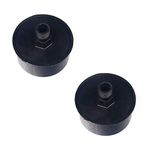 BAAQII 2Pcs 15mm Male Thread Air Compressor Intake Filter Silencer Muffler Plastic Black