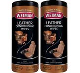 Weiman Leather Wipe, 30 Count(Pack of 2)