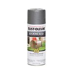 Rust-Oleum 7214830 Hammered Metal Finish Spray, Gray, 12-Ounce