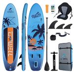 UPWELL 10’6”Inflatable Stand Up Paddle Board with Kayak Seat, Premium SUP Modular Paddle Boards for Adults, Blow up Paddle Boards 6” Thick, Blue