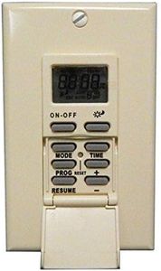 Morris 80516 7 Day in-Wall Digital Self-Adjusting Timer, SunTracker, White