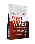PhD Nutrition Diet Whey Lean Protein Powder, Belgian Chocolate, 1 Kg, Bag, Vegetarian