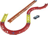 Hot Wheels Track Builder Unlimited Playset Premium Curve Pack, 16 Component Parts & 1:64 Scale Toy Car