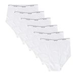 Fruit of the Loom mens Tag-free Cotton Briefs, White, L