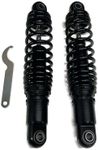 (2) Black 13" Rear Suspension Shocks for 1994-2023 Harley Davidson Road King