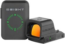 OSIGHT XR Enclosed Red Dot Sight, 2/6 MOA Dot & 32 MOA Circle Multi-Reticle, 407C/507C Footprint Compatible, Parallax-Free Reflex Optic with Charging Cover for Full-Size Setups