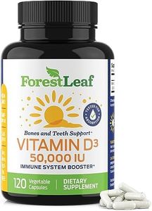 Vitamin D3 50,000 IU Weekly Supplement - 120 Vegetable Capsules - by ForestLeaf