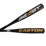 Easton Beast -10 (2 1/4") USA Youth/Kids Tee Ball Baseball Bat | 24 inch / 14 oz | 2019 | 1 Piece Aluminum | ALX50 Alloy | Comfort Grip