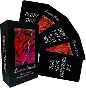 Love Oracle Cards,Tarot Cards for Beginners,80 Love Tarot Cards Twin Flame Oracle Deck,Love Oracle Cards Deck Make Love Romantic,Tarot Cards with Message on Them Oracle Cards