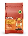 Sunday Garden Naturals Veggie + Tomato Plant Food Mix - Boost Growth in Vegetables, Tomatoes & Herbs - 5-4-5 NPK Mix - for Indoor & Outdoor Use - Feeds for 4-6 Weeks, Use While Planting! 4 lb. Mix
