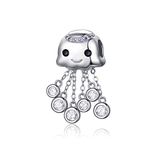 Ocean Animals Charm Beads for Pandora Women's Bead Charms 925 Sterling Silver Goldfish Charms Red Enamel Carp Charms for Mum Wife or Friend (A)