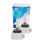 HEQI D3S Xenon HID Headlights Bulb - 6000K 35W Replacement Lights -24 month Warranty- Pack of 2