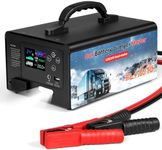 FlyAuto Jump Starter 10000 Peak Amp 12V 24V Dual Mode Portable Battery Jumper Starter for All Vehicles Truck, Emergency Power Heavy Duty Jump Box Car Battery Booster Pack with USB Output LED Light