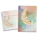 Tree-Free Greetings Christmas Cards and Envelopes, Holiday Card Set, 5 x 7 Inch Cards, Box Set of 10, Christmas Dreams, (HB93200)