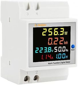 Contatore energia elettrica,6 in 1 Digitale,AC40-300V 100A Amperometro Voltmetro Misuratore di Elettricità