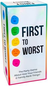 FIRST TO WORST Party Game - The Card Game of Polarizing Priorities - How Will Your Friends and Family Rank Things? - for Kids, Adults, Families, Fun Parties and Board Games Night with Your Group