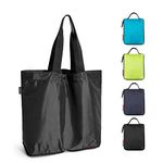 pack all 16L Lightweight Foldable Tote Bag, Water-Resistant Reusable Grocery Bag, Reusable Shopping Bag(Black)