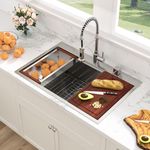 Sarlai Drop In Kitchen Sink - 33x22