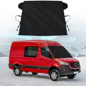 Windshield Cover for Ice and Snow Fit 2007-2024 2025 2026 Mercedes-Benz Sprinter Waterproof Windshield Frost Cover for Vans, for Sprinter All Weather Protection Heavy-Duty Snow Shield Dust Protector