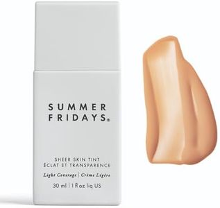 Summer Fridays Sheer Skin Tint - Tinted Moisturizer with Hyaluronic Acid - Helps Diminish Uneven Skin Tone - Sheer to Light Coverage - Shade 2.5 - Light with Cool Peach Undertones (1 Fl Oz)