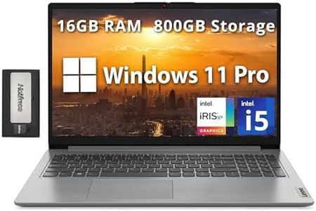 Lenovo IdeaPad 1i 15.6" FHD Business Laptop, Intel i5-1235U, 16GB RAM, 800GB Storage(512GB SSD+288GB Docking Station Set), Intel Iris Xe Graphics, Number Pad, HD Camera, WiFi 6, Win 11 Pro, Gray