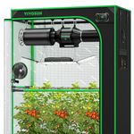 VIVOSUN GIY Plus Smart Grow Tent Kit, 4x2ft 2-Plant System, WiFi-Integrated Automatic Grow System with 2000D Mylar Grow Tent, Full-Spectrum Programmable Grow Light, Enhanced Ventilation & Circulation