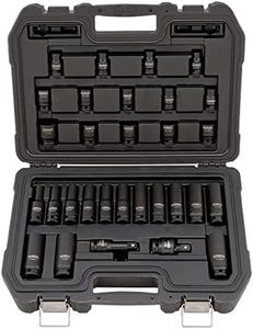 DEWALT Impact Socket Set, Combination, SAE/MM, 1/2-Inch Drive, 30-Piece (DWMT19249)