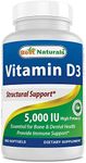 Best Naturals Vitamin D3 5000 IU 360 Softgels