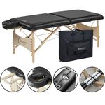 70cm Wide Master Massage Balboa Massage Table Therapy Table Tattoo Table Beauty Bed, Black