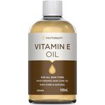 Vitamin E Oil for Skin | 100mL | All Skin Types | Moisturising Skin Care Oil | Pure & Natural | by Horbaach