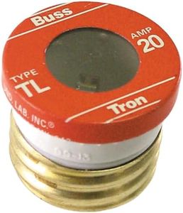 Bussman TL-20PK4 20 Amp Time Delay Plug Fuses 4 Count