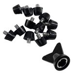 Football Boot Spikes, 12 Pcs Rugby Shoes Studs Thread Screw, CuiCanfla Turf Football Boot Spikes for Indoor Outdoor Sports