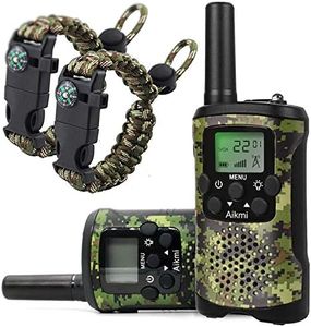 Walkie Talkies for Kids 22 Channel 2 Way Radio 3 Miles Long Range Handheld Walkie Talkies Durable Toy Best Birthday Gifts for 6 Year Old Boys and Girls fit Adventure Game Camping (Green Camo 1)