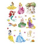 ufengke Princess Mermaid Wall Stickers Castle Wall Decals Art Decor for Bedroom DIY