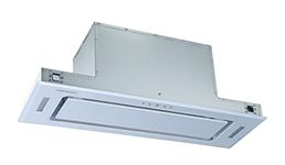 Cookology BUGL900WH/A+ Energy A+ Rated Built-in White Glass 90cm Integrated Canopy Cooker Hood