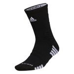 adidas Unisex Creator 365 Basketball Crew Socks (1-Pair), Black/White, Large