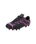 Puma Unisex-Kid ATTACANTO FG/AG Jr Black-Poison Pink Football Shoe - 9 UK (10748006)