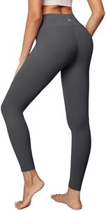 IUGA High Waisted Leggings for Women Running Workout Leggings with Inner Pocket Yoga Pants for Women Gray