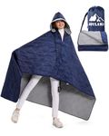 Outdoor Camping Blanket, Fleece Waterproof Stadium Blanket with Protable Bag, Lightweight Camping Blanket for 2 People, Cold Weather, Sports, Pet, Beach, Picnic, Stadium, Travel, Car, 79*54inch