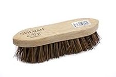 Wooden Scrubbing Brush Heavy Duty Hand Scrubber with Wood Stock and Stiff Natural Bassine Bristles - Ideal Wooden Floor Brush Tile Grout & Boot Cleaner Scrubbing Brush Heavy Duty (1)