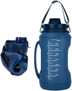 Leona Co 2L Collapsible Silicone Water Cup – Lightweight, Durable & Reusable | Perfect for Camping, Hiking, Sports & Travel (Blue)